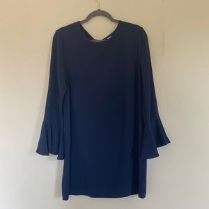 WAYF Trumpet Sleeve Mini Dress